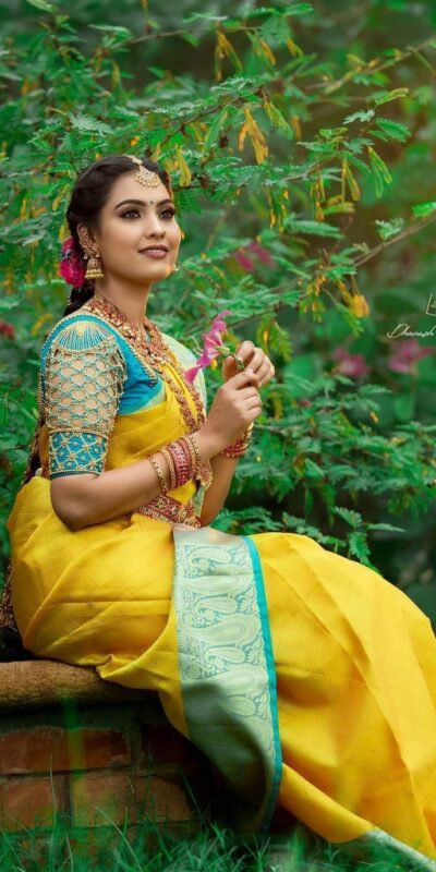 Yellow Lichi Silk With Lace Border Saree | Sarees, Bollywood Sarees, Creative Sarees, Designer Sarees, Embroidered Sarees, Ethnic Saree, Modern Digital sarees, Party Wear Sarees