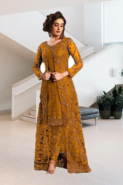 Yellow Net Stone Work Salwar Suit | Jump Suits, Salwar suit, Casual Suits, Creative suits, Designer Suits, Palazzo Suits, Party Wear Suits, Patiala Suits, Straight Suits
