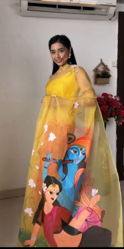 Yellow Soft Organza Silk Ready To Wear Saree | Sarees, Bollywood Sarees, Creative Sarees, Designer Sarees, Embroidered Sarees, Ethnic Saree, Modern Digital sarees, Party Wear Sarees