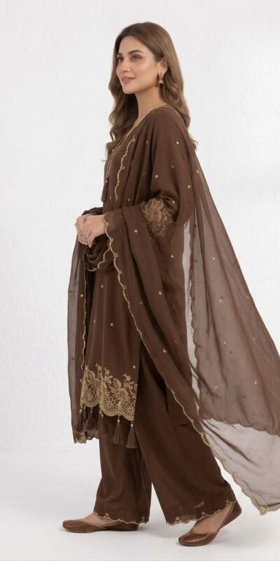 BE 481 Brown | Brown Rayon Salwar Suit with Embroidery Work & Lace Work. Affordable Price ₹1999. Delivery 4-6 Working Days. Shop now. | Jump Suits, Salwar suit, Casual Suits, Creative suits, Designer Suits, Palazzo Suits, Party Wear Suits, Patiala Suits, Straight Suits