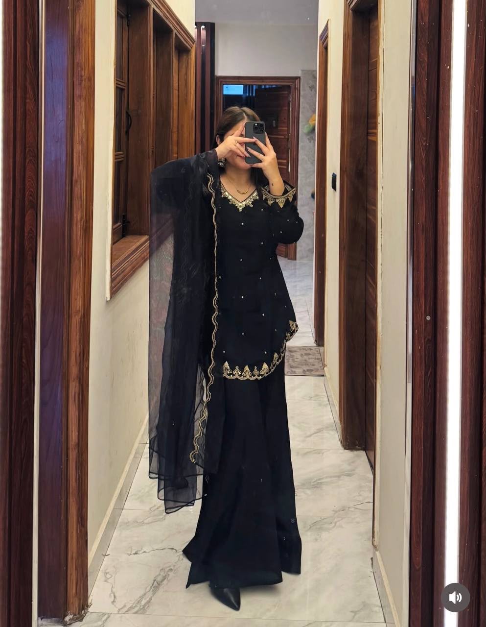 WW 1247 Black Roman Silk Salwar Suit with Embroidery Work & Sequins Work. Now at just ₹1899. Delivery 4-6 Working Days. Shop now. | Jump Suits, Salwar suit, Casual Suits, Creative suits, Designer Suits, Palazzo Suits, Party Wear Suits, Patiala Suits, Straight Suits