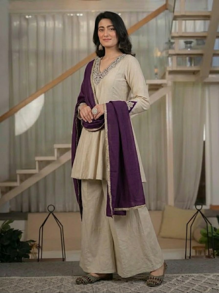 NF 1290 Cream Roman Silk Salwar Suit with Embroidery Work & Sequins Work. Now at just ₹2049. Delivery 4-6 Working Days. Shop now. | Jump Suits, Salwar suit, Casual Suits, Creative suits, Designer Suits, Palazzo Suits, Party Wear Suits, Patiala Suits, Straight Suits