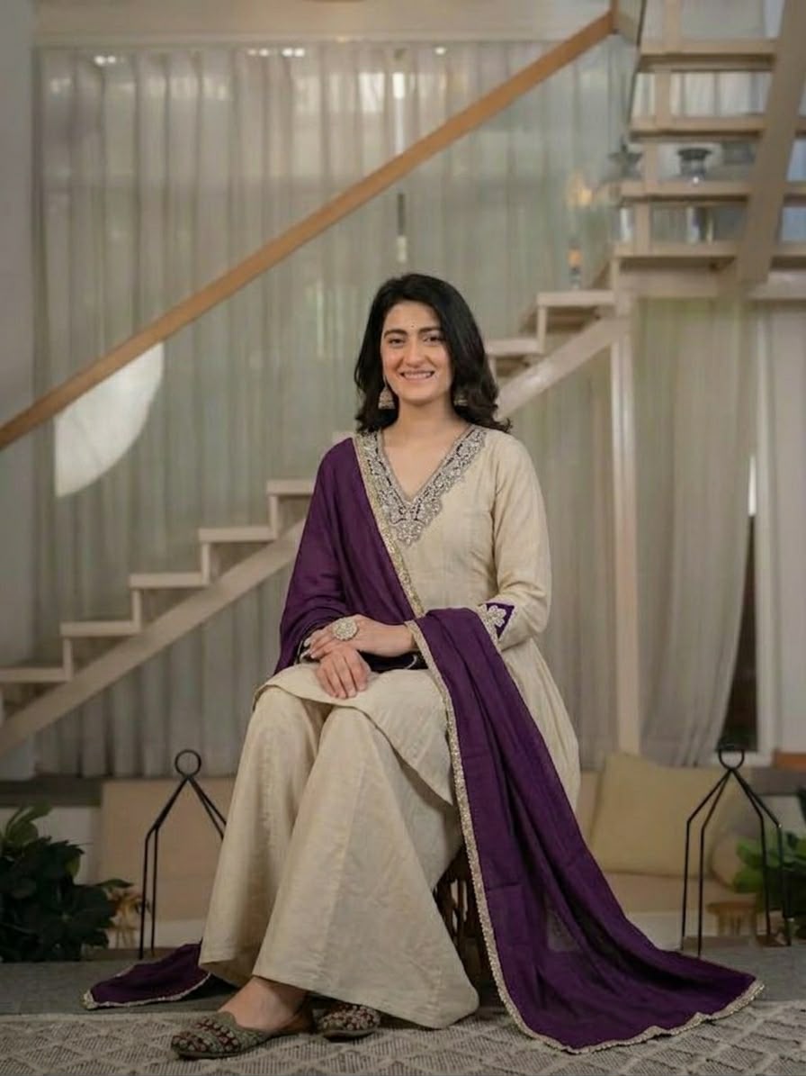 NF 1290 Cream Roman Silk Salwar Suit with Embroidery Work & Sequins Work. Now at just ₹2049. Delivery 4-6 Working Days. Shop now. | Jump Suits, Salwar suit, Casual Suits, Creative suits, Designer Suits, Palazzo Suits, Party Wear Suits, Patiala Suits, Straight Suits