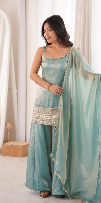 ZSR 3177 Sea Green in Doremon Crush Embroidery Work & Mirror Work Salwar Suit . Best Price ₹2099. Delivery 4-6 Working Days. Shop now. | Jump Suits, Salwar suit, Casual Suits, Creative suits, Designer Suits, Palazzo Suits, Party Wear Suits, Patiala Suits, Straight Suits