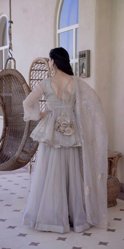 RTC 6046 Grey Grey Tabby Silk Salwar Suit. Perfect for Wedding, Party, Mehendi, Eid, Raksha Bandhan – Exclusive Offer ₹2399. Delivery 4-6 Working Days. | Jump Suits, Salwar suit, Casual Suits, Creative suits, Designer Suits, Palazzo Suits, Party Wear Suits, Patiala Suits, Straight Suits