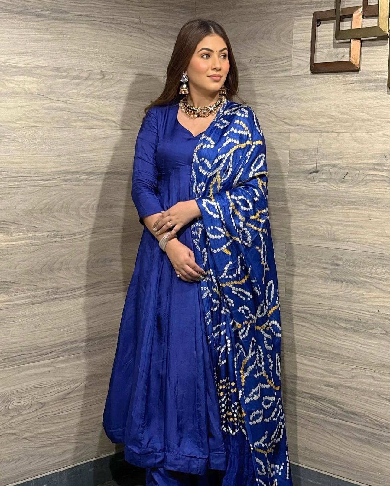 FB L332 Blue Color Digital Print Salwar Suit in Blue Chinon Silk. Now at just ₹2099. Delivery 4-6 Working Days. Shop now. | Gowns, Bollywood Gowns, Creative Gowns, Designer Gowns, Embroidered Gowns, Party Wear Gowns, Salwar suit