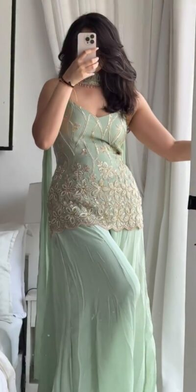 PST 1200 Pista Faux Georgette Salwar Suit erfect for Wedding, Party, Mehendi, Pongal, Reception – . Available at ₹1899 only. Delivery 4-6 Working Days | Jump Suits, Salwar suit, Casual Suits, Creative suits, Designer Suits, Palazzo Suits, Party Wear Suits, Patiala Suits, Straight Suits