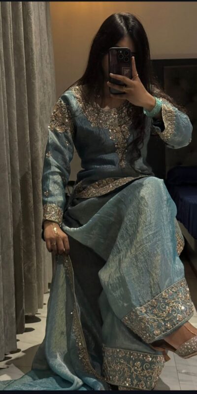 WW 1258 Sky Blue in Pure Zimmy Chu Silk Embroidery Work & Sequins Work Salwar Suit . Affordable Price ₹2099. Delivery 4-6 Working Days. Shop now. | Jump Suits, Salwar suit, Casual Suits, Creative suits, Designer Suits, Palazzo Suits, Party Wear Suits, Patiala Suits, Straight Suits