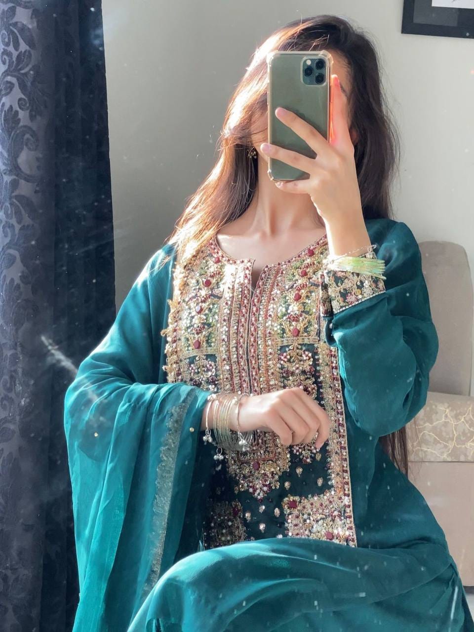 ZC 8021 Teal Fox Georgette Salwar Suit with Embroidery Work & Sequins Work. Exclusive Offer ₹2099. Delivery 4-6 Working Days. Shop now. | Jump Suits, Salwar suit, Casual Suits, Creative suits, Designer Suits, Palazzo Suits, Party Wear Suits, Patiala Suits, Straight Suits