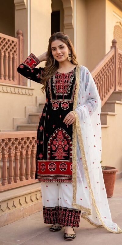 SKF 1731 Black Color Natural Crep Salwar Suit with Embroidery Work. Wedding, Party, Festive, Best Price ₹2149. Delivery 4-6 Working Days. Shop now. | Jump Suits, Salwar suit, Casual Suits, Creative suits, Designer Suits, Palazzo Suits, Party Wear Suits, Patiala Suits, Straight Suits