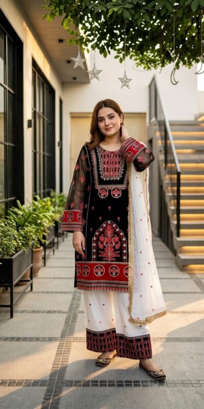 SKF 1731 Black Color Natural Crep Salwar Suit with Embroidery Work. Wedding, Party, Festive, Best Price ₹2149. Delivery 4-6 Working Days. Shop now. | Jump Suits, Salwar suit, Casual Suits, Creative suits, Designer Suits, Palazzo Suits, Party Wear Suits, Patiala Suits, Straight Suits