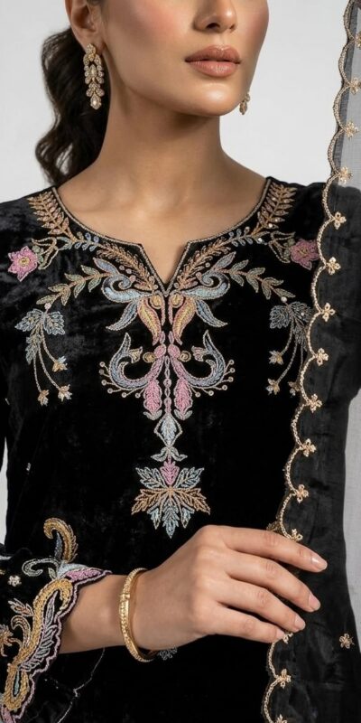 LG 2124 Black Color Roman Silk Salwar Suit with Embroidery Work. Available at ₹2149 only. Delivery 4-6 Working Days. Shop now. | Jump Suits, Salwar suit, Casual Suits, Creative suits, Designer Suits, Palazzo Suits, Party Wear Suits, Patiala Suits, Straight Suits