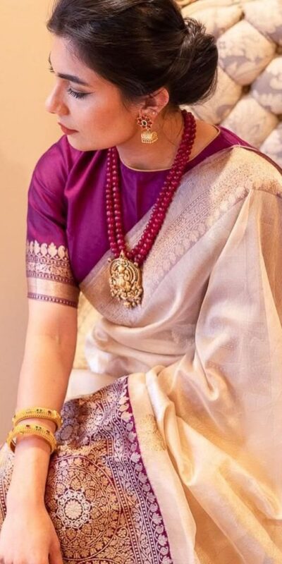 KPR 284 Off White Soft Lichi Silk Saree with Lace Work & Lace Border. Introductory Price ₹1549. Delivery 4-6 Working Days. Shop now. | Sarees, Bollywood Sarees, Creative Sarees, Designer Sarees, Embroidered Sarees, Ethnic Saree, Modern Digital sarees, Party Wear Sarees