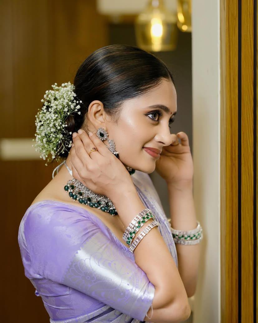 KPR 259 Lavender Soft Lichi Silk Saree with Lace Work & Lace Border. Introductory Price ₹1349. Delivery 4-6 Working Days. Shop now. | Sarees, Bollywood Sarees, Creative Sarees, Designer Sarees, Embroidered Sarees, Ethnic Saree, Modern Digital sarees, Party Wear Sarees