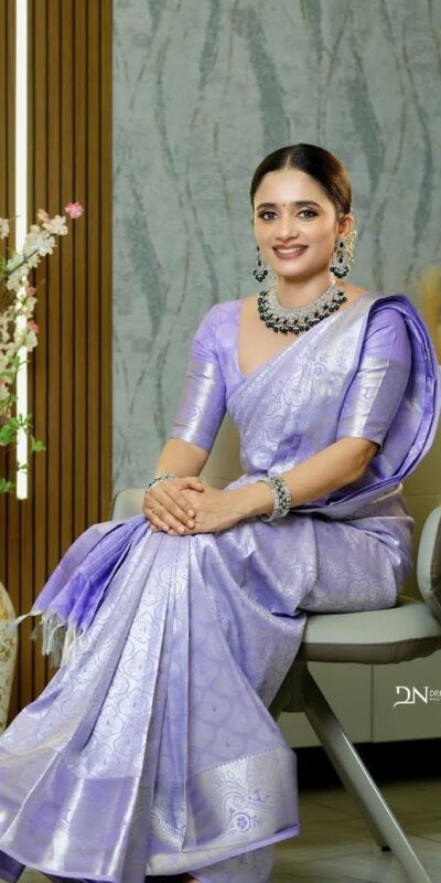 KPR 259 Lavender Soft Lichi Silk Saree with Lace Work & Lace Border. Introductory Price ₹1349. Delivery 4-6 Working Days. Shop now. | Sarees, Bollywood Sarees, Creative Sarees, Designer Sarees, Embroidered Sarees, Ethnic Saree, Modern Digital sarees, Party Wear Sarees