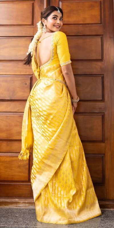 KPR 248 Yellow Soft Lichi Silk Saree with Lace Work & Lace Border. Introductory Price ₹1349. Delivery 4-6 Working Days. Shop now. | Sarees, Bollywood Sarees, Creative Sarees, Designer Sarees, Embroidered Sarees, Ethnic Saree, Modern Digital sarees, Party Wear Sarees