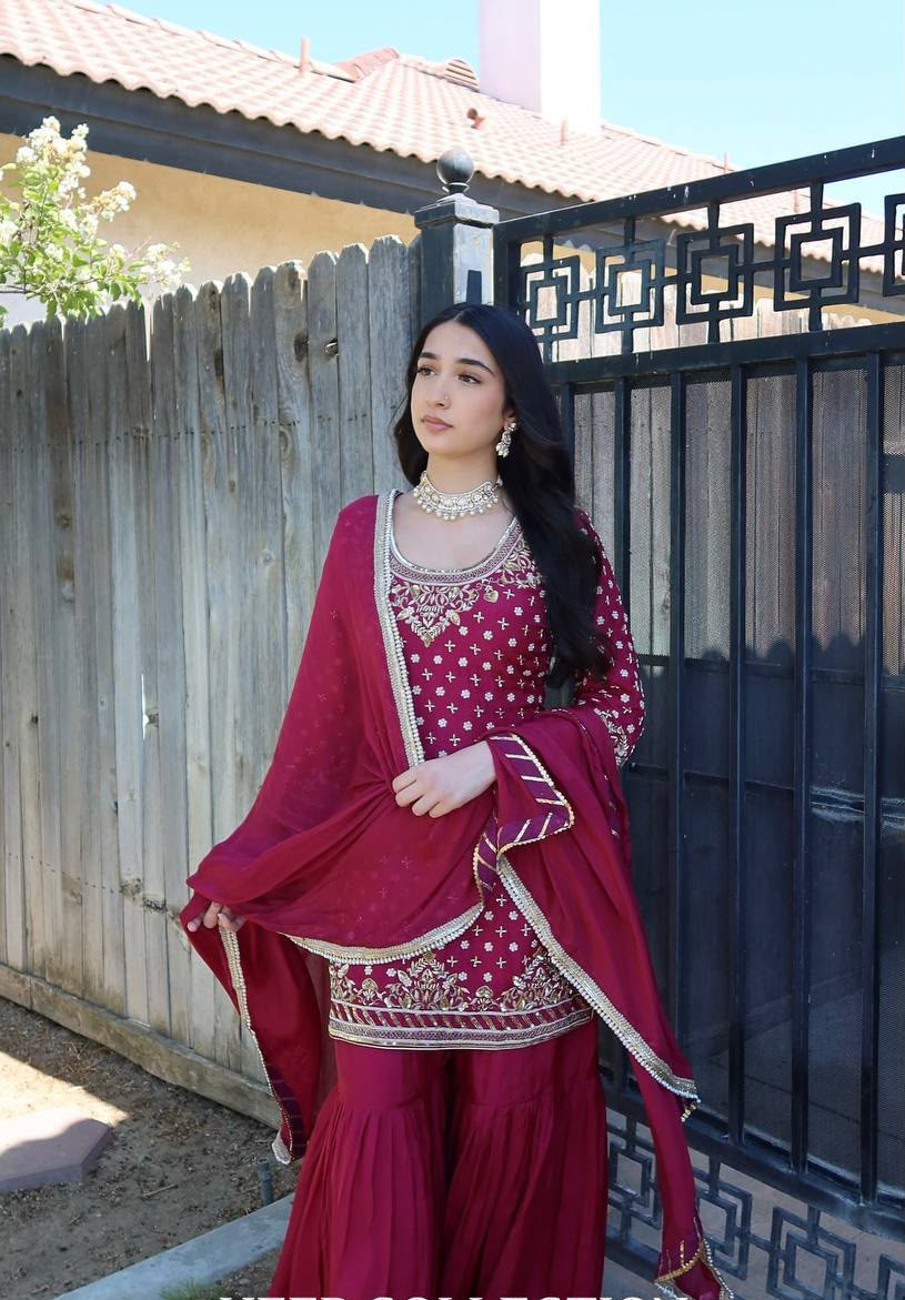 ZD 10003 Red in Color Natural Crepe Embroidery Work Salwar Suit . Affordable Price ₹2099. Delivery 4-6 Working Days. Shop now. | Jump Suits, Salwar suit, Casual Suits, Creative suits, Designer Suits, Palazzo Suits, Party Wear Suits, Patiala Suits, Straight Suits