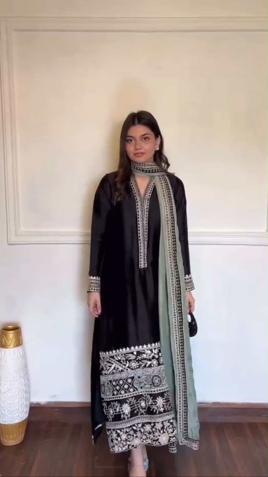 KD 1632 Black | Glass Salwar Suit with Thread Embroidery & Embroidery Work. Get it for ₹2449. Delivery 4-6 Working Days. Shop now. | Jump Suits, Salwar suit, Casual Suits, Creative suits, Designer Suits, Palazzo Suits, Party Wear Suits, Patiala Suits, Straight Suits