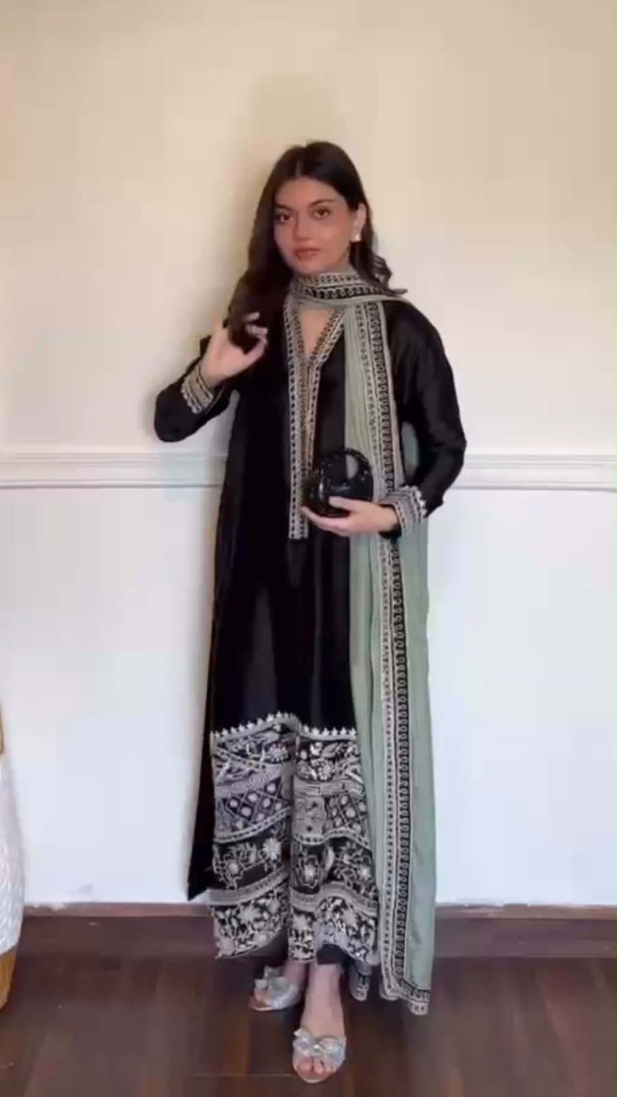KD 1632 Black | Glass Salwar Suit with Thread Embroidery & Embroidery Work. Get it for ₹2449. Delivery 4-6 Working Days. Shop now. | Jump Suits, Salwar suit, Casual Suits, Creative suits, Designer Suits, Palazzo Suits, Party Wear Suits, Patiala Suits, Straight Suits