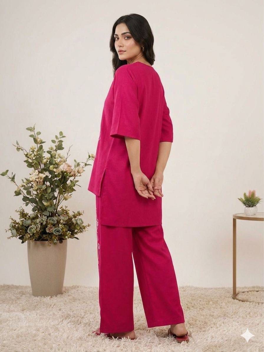 LG 2092 Rani Pink Roman Silk. Sequins Work & Embroidery Work Salwar Suit Festive Deal ₹1699. Delivery 4-6 Working Days. Shop now. | Jump Suits, Salwar suit, Casual Suits, Creative suits, Designer Suits, Palazzo Suits, Party Wear Suits, Patiala Suits, Straight Suits
