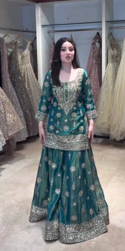 WW 1243 Teal NC Zimmy Silk Salwar Suit Perfect for Wedding, Party, Baby Shower, Festival Celebrations, Pongal – . Grab it for ₹2449. Delivery 4-6 Worki | Jump Suits, Salwar suit, Casual Suits, Creative suits, Designer Suits, Palazzo Suits, Party Wear Suits, Patiala Suits, Straight Suits