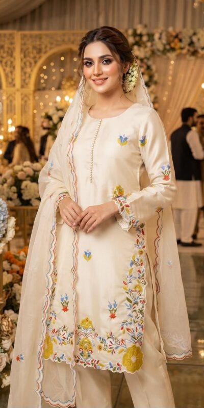LG 2132 Off Whiten Glass Roman Salwar Suit with Embroidery Work. Introductory Price ₹2349. Delivery 4-6 Working Days. Shop now. | Jump Suits, Salwar suit, Casual Suits, Creative suits, Designer Suits, Palazzo Suits, Party Wear Suits, Patiala Suits, Straight Suits