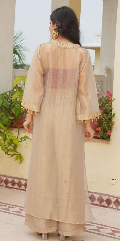 AD 241 Cream in Golden Tissue Embroidery Work & Sequins Work Salwar Suit. Get it for ₹2149. Delivery 4-6 Working Days. Shop now. | Jump Suits, Salwar suit, Casual Suits, Creative suits, Designer Suits, Palazzo Suits, Party Wear Suits, Patiala Suits, Straight Suits