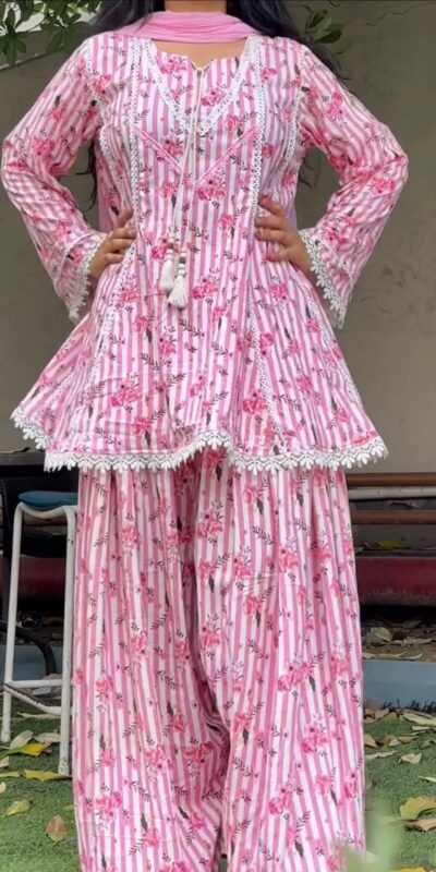 NSR 905 Pink Pure Natural Crep Salwar Suit with Moti Work & Embroidery Work. Affordable Price ₹2149. Delivery 4-6 Working Days. Shop now. | Jump Suits, Salwar suit, Casual Suits, Creative suits, Designer Suits, Palazzo Suits, Party Wear Suits, Patiala Suits, Straight Suits