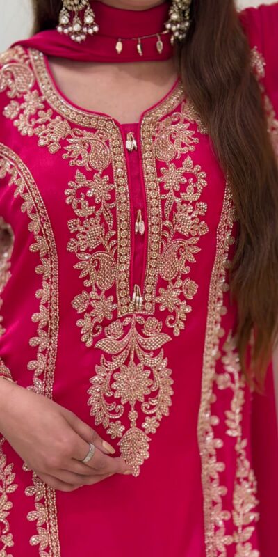 SRK 5365 Red Faux Georgette Salwar Suit erfect for Wedding, Party, Mehendi, Pongal, Reception – . Available at ₹2449 only. Delivery 4-6 Working Days | Jump Suits, Salwar suit, Casual Suits, Creative suits, Designer Suits, Palazzo Suits, Party Wear Suits, Patiala Suits, Straight Suits