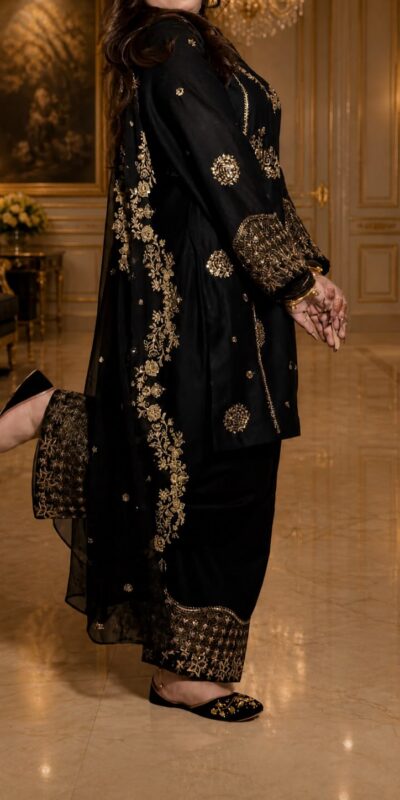 ST 251 Black Faux Georgette Salwar Suit with Mirror Work & Embroidery Work. Get it for ₹2349. Delivery 4-6 Working Days. Shop now. | Jump Suits, Salwar suit, Casual Suits, Creative suits, Designer Suits, Palazzo Suits, Party Wear Suits, Patiala Suits, Straight Suits