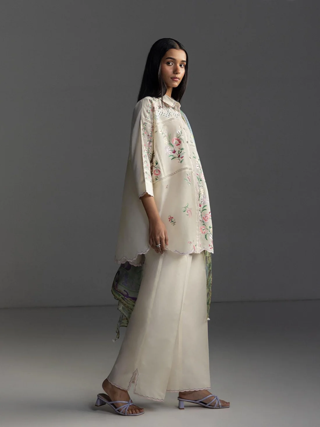 FC 1228 Cream Cambric Cotton Salwar Suit with Digital Print & Embroidery Work. Festive Deal ₹2499. Delivery 4-6 Working Days. Shop now. | Jump Suits, Salwar suit, Casual Suits, Creative suits, Designer Suits, Palazzo Suits, Party Wear Suits, Patiala Suits, Straight Suits