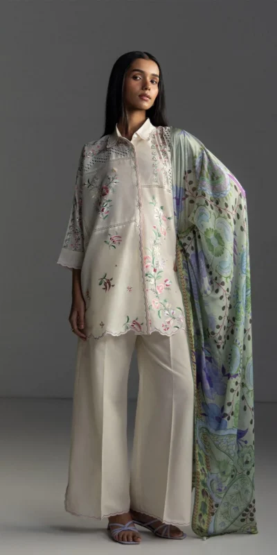 FC 1228 Cream Cambric Cotton Salwar Suit with Digital Print & Embroidery Work. Festive Deal ₹2499. Delivery 4-6 Working Days. Shop now. | Jump Suits, Salwar suit, Casual Suits, Creative suits, Designer Suits, Palazzo Suits, Party Wear Suits, Patiala Suits, Straight Suits