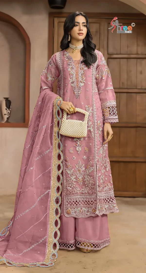 FC 1232 Pink| Chiffon Salwar Suit with Embroidery Work & Sequins Work. Introductory Price ₹2649. Delivery 4-6 Working Days. Shop now. | Jump Suits, Salwar suit, Casual Suits, Creative suits, Designer Suits, Palazzo Suits, Party Wear Suits, Patiala Suits, Straight Suits