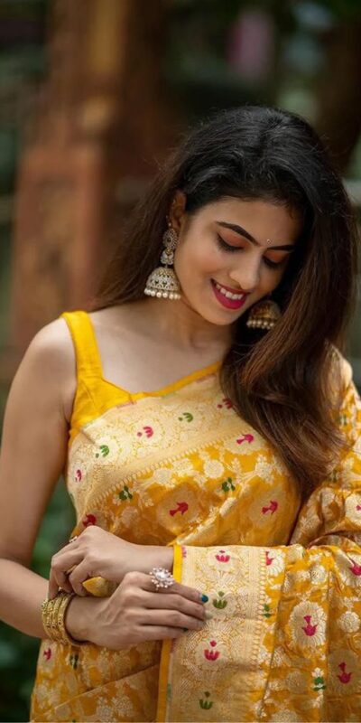 KP 6080 Yellow Soft Lichi Silk Saree with Lace Work & Lace Border. Introductory Price ₹1649. Delivery 4-6 Working Days. Shop now. | Sarees, Bollywood Sarees, Creative Sarees, Designer Sarees, Embroidered Sarees, Ethnic Saree, Modern Digital sarees, Party Wear Sarees