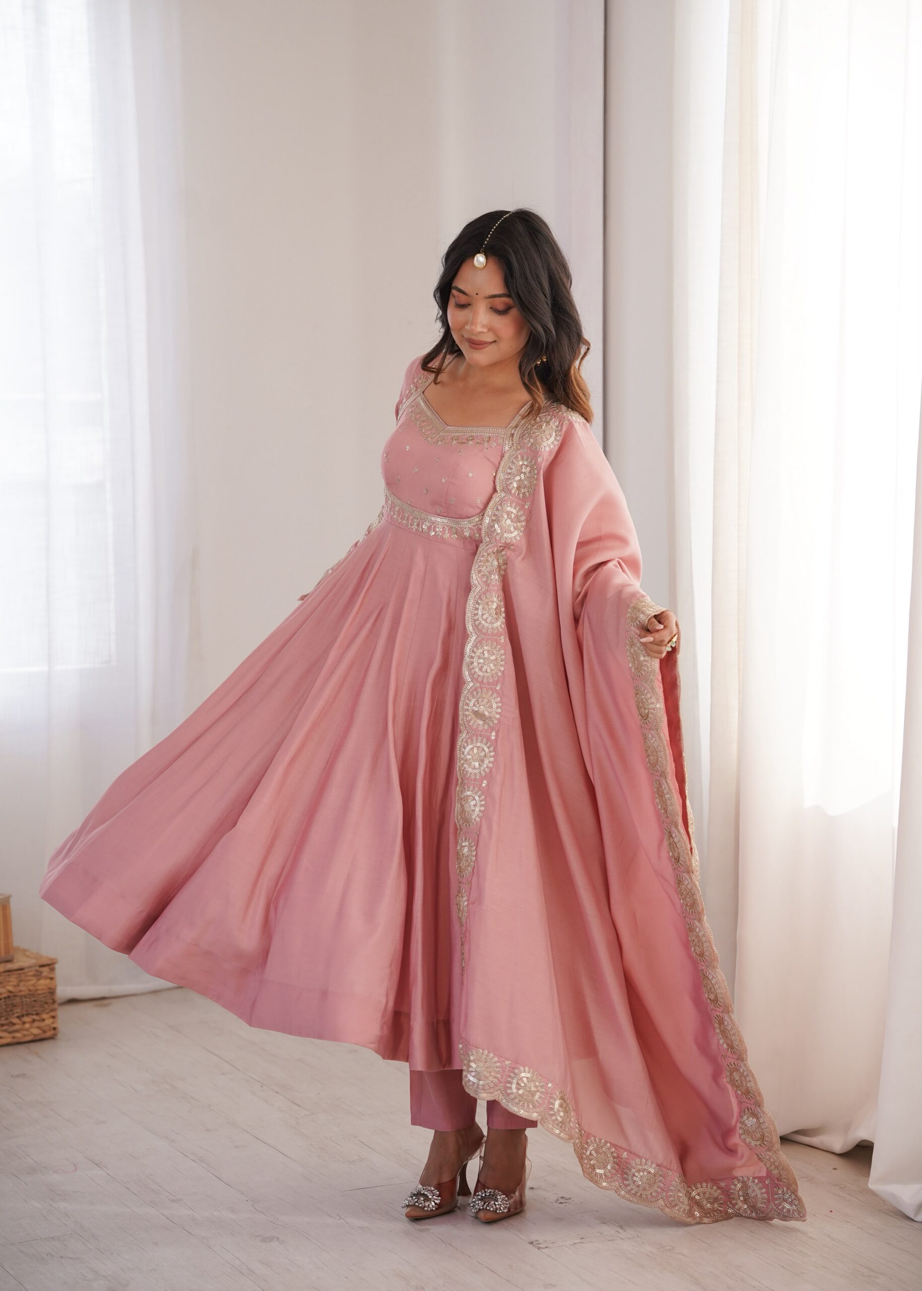 ZF 5026 Pink Colour Roman Silk Salwar Suit with Embroidery Work. Best Price ₹2399. Delivery 4-6 Working Days. Online Shop now. | Anarkali Suits, Bollywood Anarkali, Creative-Anarkali, Designer Anarkali, Embroidered Anarkali, Party Wear Anarkali