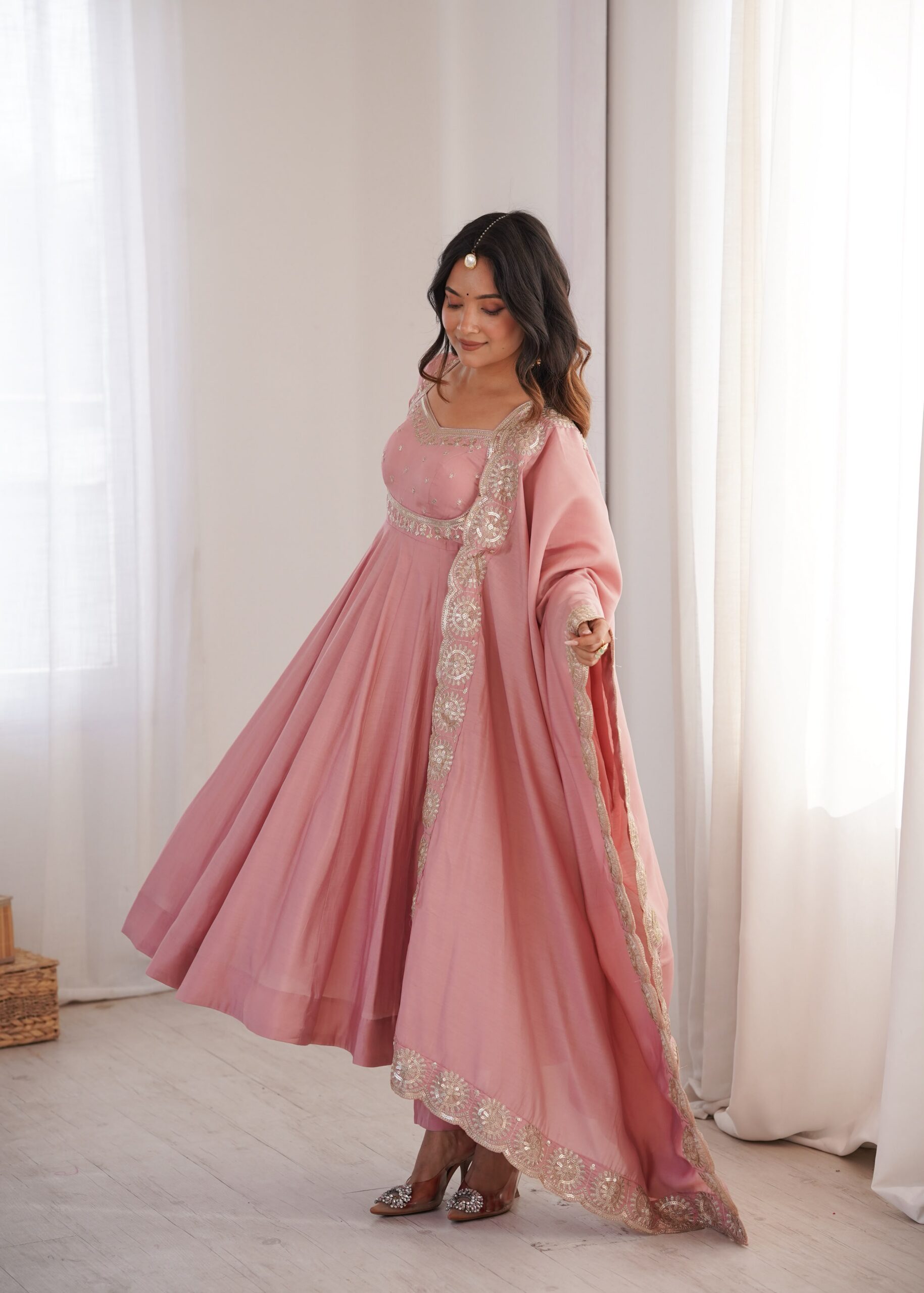 ZF 5026 Pink Colour Roman Silk Salwar Suit with Embroidery Work. Best Price ₹2399. Delivery 4-6 Working Days. Online Shop now. | Anarkali Suits, Bollywood Anarkali, Creative-Anarkali, Designer Anarkali, Embroidered Anarkali, Party Wear Anarkali