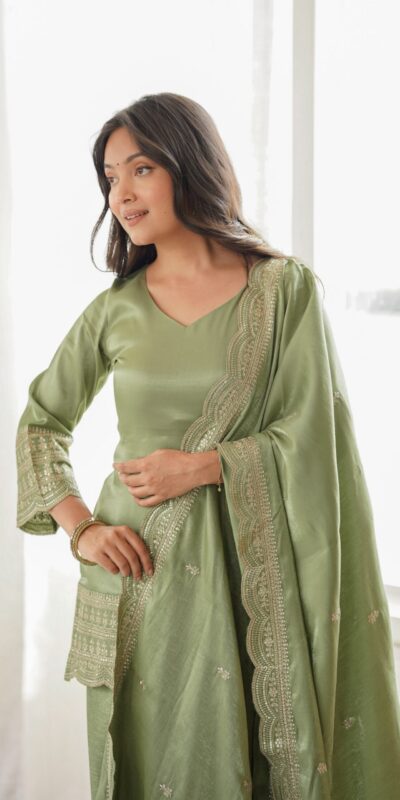 KB 304 Pista in Glass Roman Silk. Sequins Work & Embroidery Work Salwar Suit Festive Deal ₹1999. Delivery 4-6 Working Days. Shop now. | Jump Suits, Salwar suit, Casual Suits, Creative suits, Designer Suits, Palazzo Suits, Party Wear Suits, Patiala Suits, Straight Suits