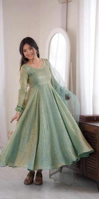 SRK 5355 Rama Doremon Crush Gown with Lace Work & Mirror Work. Exclusive Offer ₹2099. Delivery 4-6 Working Days. Shop now. | Gowns, Bollywood Gowns, Creative Gowns, Designer Gowns, Embroidered Gowns, Party Wear Gowns