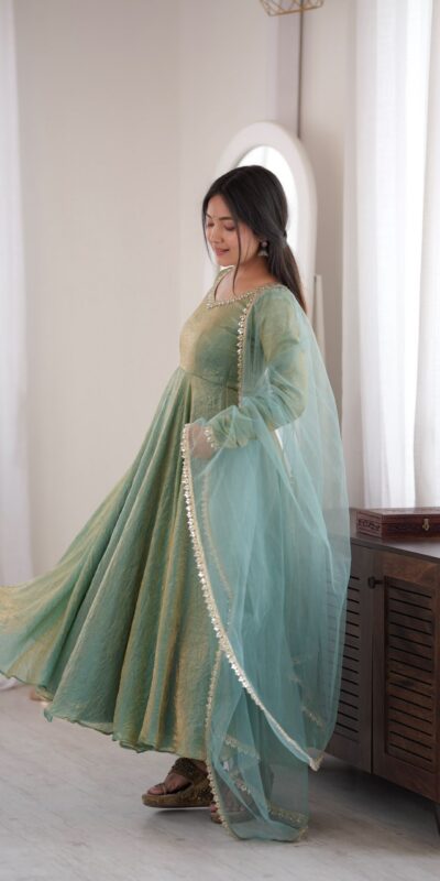 SRK 5355 Rama Doremon Crush Gown with Lace Work & Mirror Work. Exclusive Offer ₹2099. Delivery 4-6 Working Days. Shop now. | Gowns, Bollywood Gowns, Creative Gowns, Designer Gowns, Embroidered Gowns, Party Wear Gowns