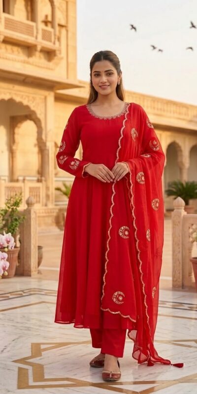 VLM 351 Red Fox Perfect for Wedding, Party, Durga Puja, Diwali, Anniversary –Georgette Gown. Now at just ₹2199. Delivery 4-6 Working Days. Shop now. | Gowns, Bollywood Gowns, Creative Gowns, Designer Gowns, Embroidered Gowns, Party Wear Gowns