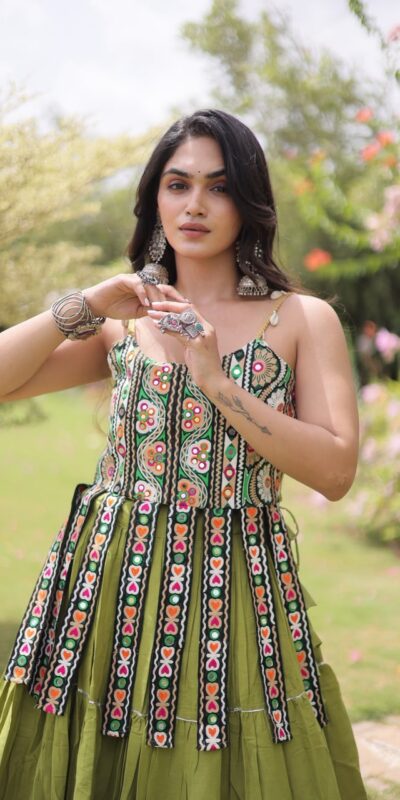 KA 5075 Pista Kora Cotton Lehenga Choli erfect for Wedding, Party, Haldi, Traditional Day, Makar Sankranti – . Special Price ₹2899. Delivery 4-6 Working | Lehenga, Bollywood Lehenga, Creative Lehenga, Designer Lehenga, Embroidered Lehenga, Party Wear Lehenga