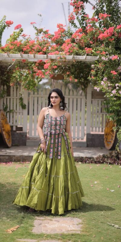 KA 5075 Pista Kora Cotton Lehenga Choli erfect for Wedding, Party, Haldi, Traditional Day, Makar Sankranti – . Special Price ₹2899. Delivery 4-6 Working | Lehenga, Bollywood Lehenga, Creative Lehenga, Designer Lehenga, Embroidered Lehenga, Party Wear Lehenga