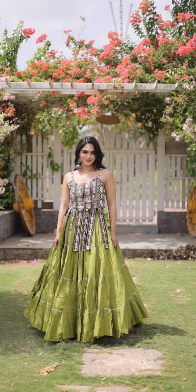 KA 5075 Pista Kora Cotton Lehenga Choli erfect for Wedding, Party, Haldi, Traditional Day, Makar Sankranti – . Special Price ₹2899. Delivery 4-6 Working | Lehenga, Bollywood Lehenga, Creative Lehenga, Designer Lehenga, Embroidered Lehenga, Party Wear Lehenga