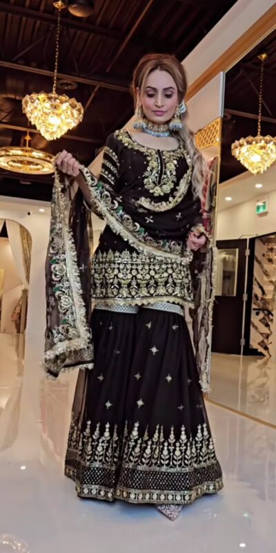 NF 1246 Black Faux Georgette Salwar Suit with Mirror Work & Embroidery Work. Get it for ₹2449. Delivery 4-6 Working Days. Shop now. | Jump Suits, Salwar suit, Casual Suits, Creative suits, Designer Suits, Palazzo Suits, Party Wear Suits, Patiala Suits, Straight Suits
