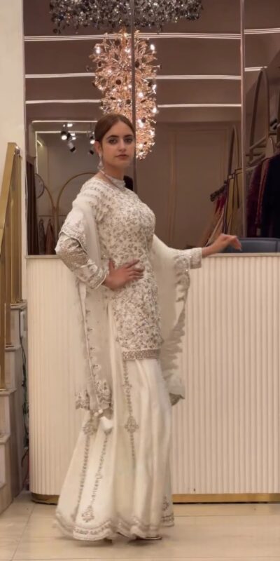 DB 47 White Faux Georgette Salwar Suit with Mirror Work & Embroidery Work. Get it for ₹2399. Delivery 4-6 Working Days. Shop now. | Jump Suits, Salwar suit, Casual Suits, Creative suits, Designer Suits, Palazzo Suits, Party Wear Suits, Patiala Suits, Straight Suits