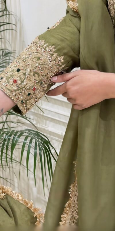 NSR 906 Mehandi Roman Silk Salwar Suit with Sequins Work & Embroidery Work. Available at ₹2449 only. Delivery 4-6 Working Days. Shop now. | Jump Suits, Salwar suit, Casual Suits, Creative suits, Designer Suits, Palazzo Suits, Party Wear Suits, Patiala Suits, Straight Suits