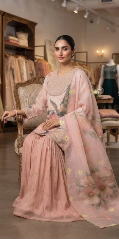 LG 2130 Peach Soft Organza Salwar Suit with Embroidery Work & Cut Work. Available at ₹2399 only. Delivery 4-6 Working Days. Shop now. | Jump Suits, Salwar suit, Casual Suits, Creative suits, Designer Suits, Palazzo Suits, Party Wear Suits, Patiala Suits, Straight Suits