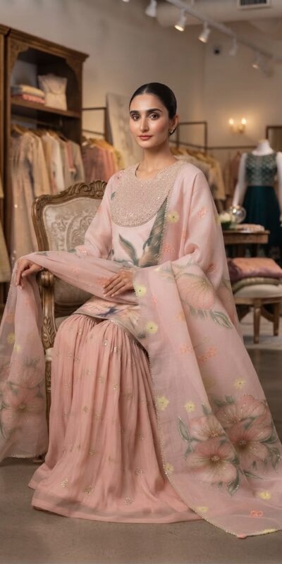 LG 2130 Peach Soft Organza Salwar Suit with Embroidery Work & Cut Work. Available at ₹2399 only. Delivery 4-6 Working Days. Shop now. | Jump Suits, Salwar suit, Casual Suits, Creative suits, Designer Suits, Palazzo Suits, Party Wear Suits, Patiala Suits, Straight Suits