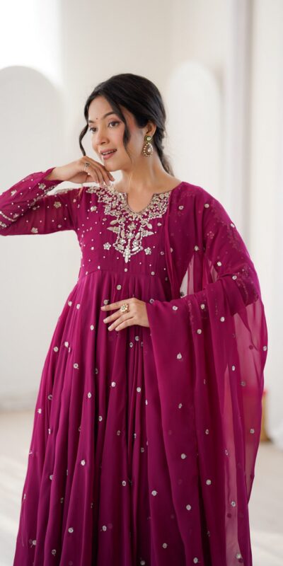 JF 056 Pink Faux Georgette Salwar Suit with Mirror Work & Embroidery Work. Get it for ₹2349. Delivery 4-6 Working Days. Shop now. | Jump Suits, Salwar suit, Casual Suits, Creative suits, Designer Suits, Palazzo Suits, Party Wear Suits, Patiala Suits, Straight Suits