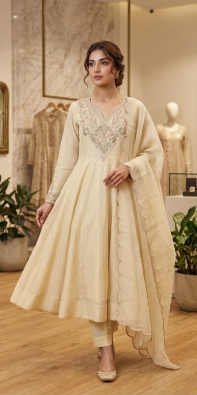 LG 2135 Off White in Cos Moss Mirror Work & Embroidery Work Salwar Suit . Festive Deal ₹2799. Delivery 4-6 Working Days. Shop now. | Jump Suits, Salwar suit, Casual Suits, Creative suits, Designer Suits, Palazzo Suits, Party Wear Suits, Patiala Suits, Straight Suits